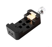 Besttoolifes Dovetail Mounting Base Clamp for Astronomical Telescope Equatorial Mount Finderscope with Multifunctional Screw Holes Reinforced Design(Black)