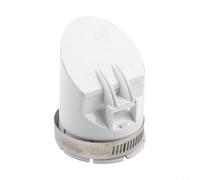 Besttoolifes Drainage Pipe Cover Filter Anti-Stink PVC Strainer, White Rainwater Cap Insect Proof Outdoor Floor Drain Valve Easy Install with Clamp(50mm)