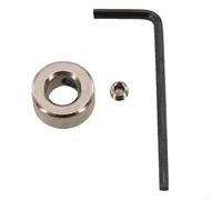 Besttoolifes Drill Bit Depth Stop Collar for Woodworking Tools, Carbon Steel Adjustable Drill Stop with Screw Lock, Depth Gauge for Carpentry Drilling(8mm)