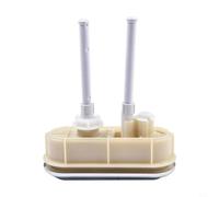 Besttoolifes Dual Flush Toilet Push Button, 110x40mm Chrome-Plated ABS+PP, Water-Saving Oval Tank Actuator for Modern and Traditional Bathrooms