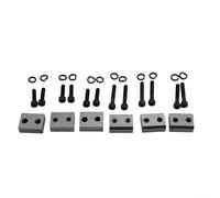 Besttoolifes Electric Cutter Blade Set, 6 Pieces Hydraulic Jaw Blade Replacement, For Cutting Round Steel Carbon Steel Deformed Steel Bar Square Steel(Type 16)