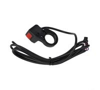 Besttoolifes Electric For Bike Rocker Switch for Handlebar Mount - On/Off Speed Assist & Reverse Control, Compatible with 22.5 mm Diameter For Bars, 1.7 m Cable, Black PVC