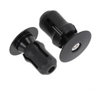 Besttoolifes Expansion Lock Bicycle Handlebar End Cap for Road Bike - Aluminum Alloy Bar Plug with Plastic Insert, Fits 16-22.7mm Handlebars, Reusable Safety Cover for(BLACK)