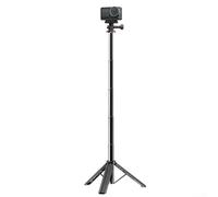 Besttoolifes Extendable Selfie-Stick With Integrated Tripod Stand For Insta 360 X5/X4/X3/ONE X2/ONE X/ONE (1-Inch 360 Excluded)/Ace/Ace Pro/Ace Pro 2 Cameras(Four-stage)