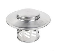 Besttoolifes Exterior Wall Air Vent Stainless Steel Chimney Cap for Wood Burning Stove Vent, Roof Pipe Exhaust Hood with Bird Guard and Snow Resistance(80mm（3inch）)