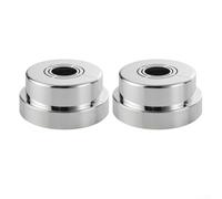 Besttoolifes Faucet Decorative Cover Set of 2 - ABS Pipe Wall Cover for 1/2" 3/4" Kitchen Bathroom Shower Water Tap Connector, Heighten Valve Fitting Decor(Electroplating)