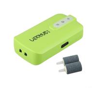 Besttoolifes Fishing Oxygenation Air for Fish Tank Mobile Usb Rechargeable Aerator with Silent Operation Top Capacity Battery Watertight Format Tunable (5200mA [73h battery life])