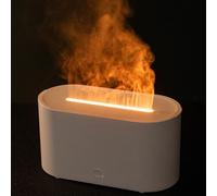 Besttoolifes Flame Aroma Diffuser,Fragrance Essential Oil Diffuser Humidifier,Aroma Diffuser Humidifier With 3D Flame Night Light 130ML For Bedroom, Home And Office(White)