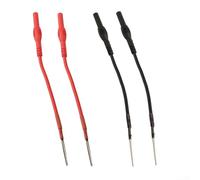 Besttoolifes Flexible Spoon Back Probes Kit 4pcs Automotive Test Leads 4mm Banana Connector Pins Weather Pack for DEUTSCH Compatible Curved Needle Probes