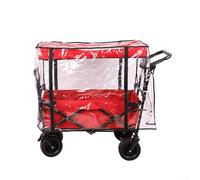 Besttoolifes Folding Wagon Rain Cover, Clear Folding Trolley Cart Rain Cover, Camping Trolley Rain Cover, Collapsible Garden Wagon Rain Cover For Use With Covered Storage Wagon
