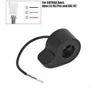 Besttoolifes For Apex, Thumb Throttle Accelerator for GOTRAX Electric Scooters - Compatible with GXL V2, Apex, Apex Pro, XL, XR, and Elite Models - Plastic Construction, 12 x 8 x 3 cm, Black