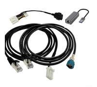 Besttoolifes For Diagnostic Programming Cable Adapter Tool Compatible with Model 3/Y/S/X OBD2 Service Cable 4 PIN Connector Kit Black