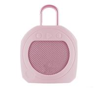 Besttoolifes For JBL Clip3 Silicone Speaker Case with Button Display Shockproof Sound Box Cover for Music Activities(Pink)