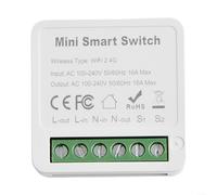 Besttoolifes for mini WiFi Smart Light Switch DIY Breaker Module, WiFi Smart Relay Switch Controlled By For Tuya App, Support 1 Way Or 2 Way 100V-240V 16A