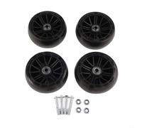 Besttoolifes for premium Bike Stabilizers, 11x4cm PU & ABS Training Wheels with Flashing Lights, No Required Carbon Steel Bearings Quick Balance Upgrades(Black)