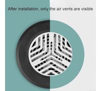 Besttoolifes Frameless Fresh Air Outlet, Adjustable Round Vent Cover for Modern Home Ventilation with Invisible Installation and Premium ABS Material(C)