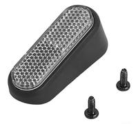 Besttoolifes Front Reflector Assembly for E2 Electric Scooters - High-Brightness Wide-Angle 150° Reflective Safety Accessory, Plastic Construction, Black