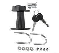 Besttoolifes Fuel Oil Tank Bracket Lock Fastener Mount Petrol Can Jerry Cans Holder Spare Oil Tanks Bracket For 3L / 5L Fuel Tank On Motorcycle Off-Road Vehicles-with Lock