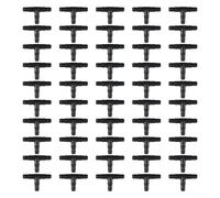 Besttoolifes Garden Drip Irrigation Tee Connector, Fittings for 4/7mm Hose Plastic Barbed,Spray Sprinkler System Parts,50 Pack, Lawn Watering Equipment