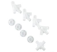 Besttoolifes Gazebo Tent Connector Kit 9 Pieces Including Corner Parts Roof Center Joint Feet Components Replacement Accessories For 3X3m Garden Shade Structure