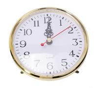 Besttoolifes Gold Clock Insert Quartz Movement Replacement 65MM to 110MM Arabic Numeral Silent Clock Mechanism for DIY Clock Making Home Decor(110mm)