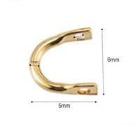 Besttoolifes gold medium, Easy-Spin Clevises for DIY Spinnerbait Fishing Lures - 100-Piece Metal Tackle Craft Set, Compatible with Spoon Spinners, Walleye & Alabama Rigs, Freshwater and Saltwater Use