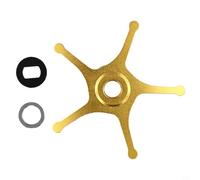 Besttoolifes gold right hand, Five Star Drag Washer Assembly for ABU BF7/BF8, IB7/IB8 & Zenon Baitcasting Fishing Reels - 62mm Metal Replacement Part, Compatible with 3.5-Generation Reels