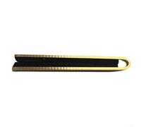 Besttoolifes Gold Tone Banjo Mute Handmade Metal Bridge Accessory for Quiet Practice Sustaining Tone Easy Installation Compatible with Various Models Enhance Playing Experience