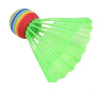 Besttoolifes green, 30-Pack Sponge Shuttlecocks for Badminton - Nylon Ball Skirt, Lightweight & Slow-Flight Design for Beginners and Children - Approx. 7.2 x 7.2 x 8.2 cm, 20 g