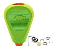 Besttoolifes green gold, Modified For EVA Fishing Reel Knobs for Daiwa DRT CQ200 & Tatula 300 Drum Reels - Replacement Grip Knobs, 50.5 × 35 mm, 10.6 g, Includes Hex Wrench and Bearings