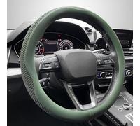Besttoolifes green, Steering Wheel Cover for Car - Ice Silk All Season Interior Accessory with Enhanced Grip, Fit 38cm, Breathable Material for Comfort Driving