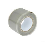 Besttoolifes Grey, Silicone Grip Tape for Hockey, Canoe & Dragon Boat Paddles - 25 mm Wide × 0.5 mm Thick × 1.5 m Length, Non-Sticky Self-Fusing, Heat-Resistant (-60°C to 260°C), Multi-Color