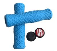 Besttoolifes Handlebar Grips Plus Slip Shock Absorption Straight Design Inner with Rubber for Road Bikes Non Comfort Soft Silicone Substance 222mm Compatible Diameter (blue)