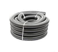 Besttoolifes Heavy Duty Vacuum Cleaner Extension Hose 50Mm Diameter Flexible Threaded Pipe Gray Industrial Strength Replacement Tube 3/4 Meters Length(3meters)
