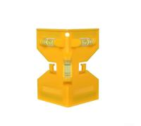 Besttoolifes Horizontal Fence Post Level with 3 Bubble Levels for Accurate Pipe Angle Measurement Tool, Vertical Level Angle Finder, Heavy Duty Plastic(Yellow)