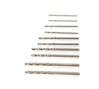Besttoolifes HSS M35 Cobalt Drill Bit Set 10pcs 1mm 1.5mm 2mm 2.5mm 3mm High Speed Steel Drill Bits with 135 Degree Split Point Tip for Stainless Steel Drilling