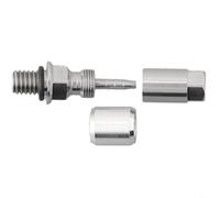 Besttoolifes Hydraulic Hose Adapter for Brake Line with Olive Connector Insert Compatible with 5mm Hydraulic Hose Avid Formula Magura Aluminum Alloy Stainless Steel Silver