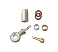 Besttoolifes Hydraulic Hose Fitting Insert For Banjo Adapter for Magura MT4 MT4E MT5 MT6 MT7 MT8 Series For Bicycle Disc Brakes, Metal Replacement Connector, Silver(C)