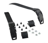 Besttoolifes Inline Skates Fastening Straps for Roller Skates - Adjustable Plastic Buckle Straps, 210 x 22 x 5 mm, Black, 2-Pack, Compatible with Inline Skates, Quad Roller Skates & Speed Skates