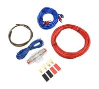 Besttoolifes Kit for Car Cable 1500w Connection 4. 5m 10ga Subwoofer Audio Terminals Set Systems Cable Cord Grounding Cable Audio Control Wires Fuse Having