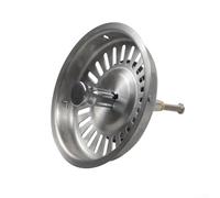 Besttoolifes Kitchen Table Control Stainless Steel Sink Strainer Size 92mm With Rubber Seal For Basin Waste Management