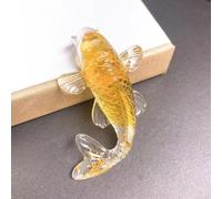 Besttoolifes Koi Fish Ornaments Artificial Desktop Car Home Decor Natural Decorative Figurines Home Glass Fish Decor 6X4x2cm(9)