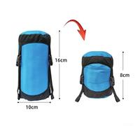 Besttoolifes L code blue, Compression Stuff Sack for Down Jackets - 40D Silnylon Ripstop Outdoor Camping Pack Storage Bag, Lightweight & Tear-Resistant, 2-5L Capacity, Citrus Orange/Sapphire Blue