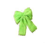 Besttoolifes Large 40Cm Green Christmas Tree Bow Decoration For Fireplace Mantel And Door, Faux Polyester Festive Holiday Decor With Easy Hanging(Green Style)