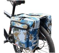 Besttoolifes Large Capacity Camo Green Bike Pannier Waterproof Rear Rack | Quick- Release- Saddle Pack, Touring- Bicycle Storage, Commuter- Gear Holder, Outdoor Adventure Bag, Camo Green Bike