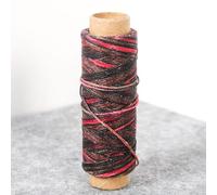 Besttoolifes Leather Waxed Thread 50m for Hand Stitching and DIY Sewing Projects, Heavy Duty Waxed Polyester Craft Thread for Scrapbooking, Multicolour(3443)