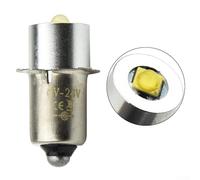 Besttoolifes LED Flashlight Replacement Bulb P13.5S, 3W 300 LM Pure White Light, 5-30V Constant Current Drive, Aluminum Alloy + Ceramic Holder, for Camping & Tactical Flashlights