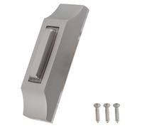 Besttoolifes LED Lighted Doorbell Button Wired Wall Mount Heavy Duty Door Bell Push Button Zinc Alloy Weatherproof Silver For Home Entrance DC 12-24V