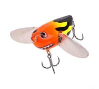 Besttoolifes Lifelike Cicada Fishing Lure, 6Cm Long-Range Casting Bait, For Perch Pout 12.7g Topwater Popper With Blood Groove Barbed Hooks(2#)