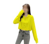 Besttoolifes Loose Fit Short Sleeve Top- Casual Hooded Sweatshirt Women | Yoga Cycling Active Tops, One Size Fits All Ladies, Comfy Stretchy Polyester Tee, Solid Colour Fashion Blouse,